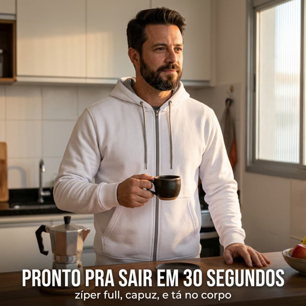Blusa Moletom Masculino Zíper Blusa De Frio