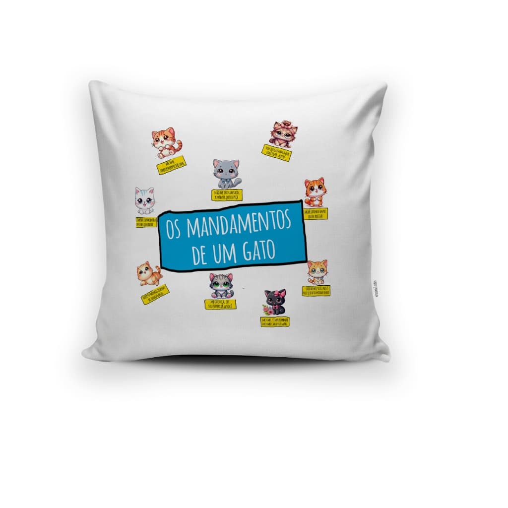 Almofada Mandamentos de Um Gato