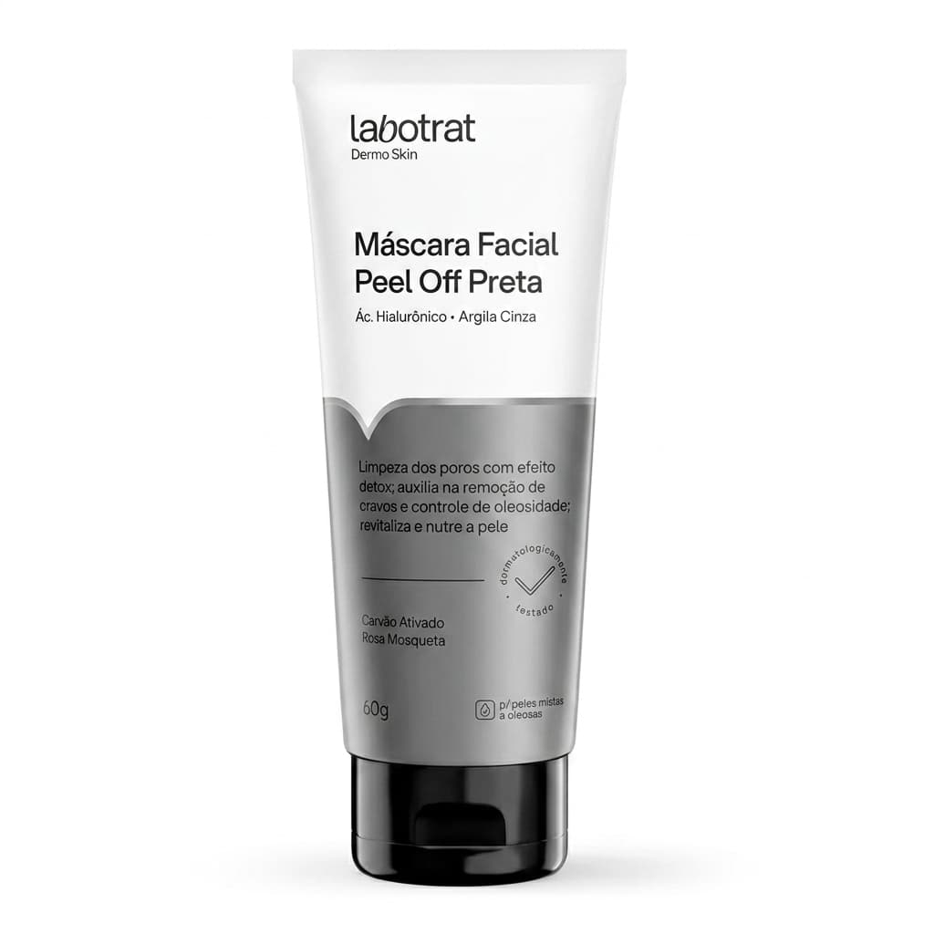 Máscara Facial Peel Off Preta Removedora de Cravos Labotrat 60g