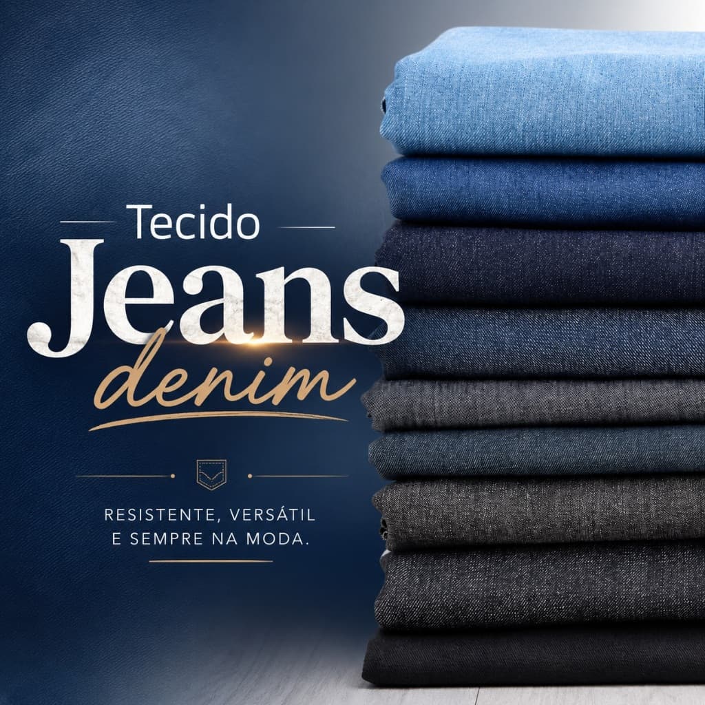 Tecido Jeans Denin - Venda No metro 1,50 de largura Jeans chambray leve para saías, camisas, uniformes e vestidos