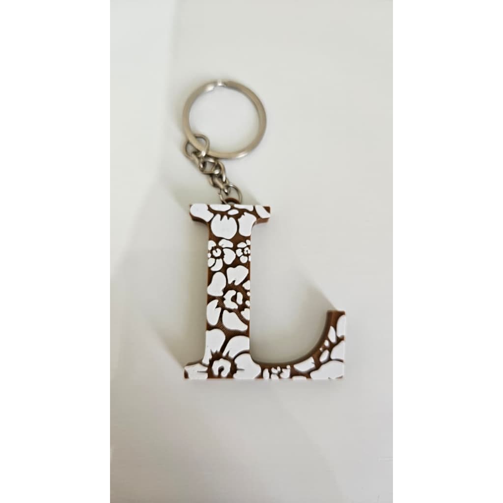 Chaveiro Personalizado Letra L | Inicial Decorativa