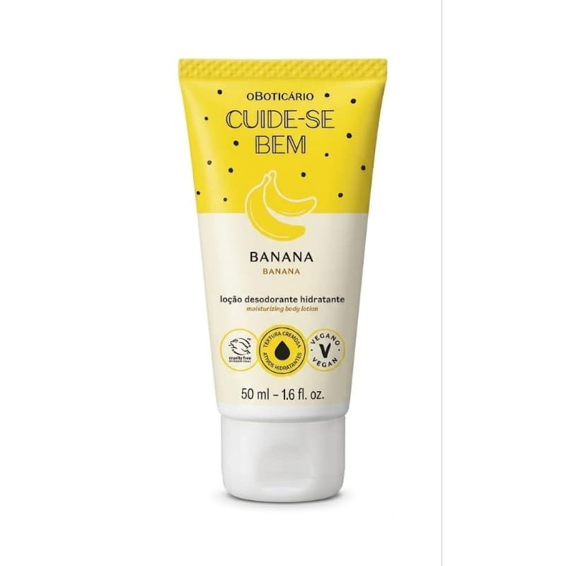 Hidratante Cuide-se Bem Banana ou Cereja de Fases O Boticário 50ml