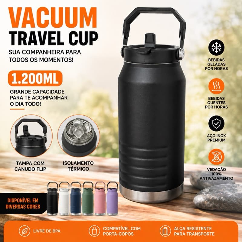 Garrafa Térmica 1.200 ml – A companheira perfeita para todos os momentos!