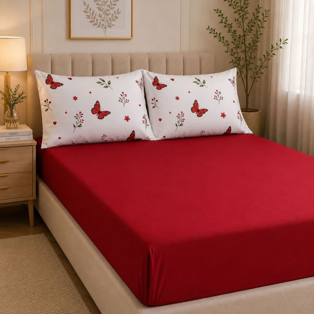 Jogo de Lençol 400 Fios Micropercal Estampado Floral com Elástico + Fronhas - Solteiro Casal Queen King Várias Cores