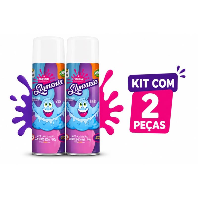 Kit com 2 Espuma Slyme  Slymania Grude