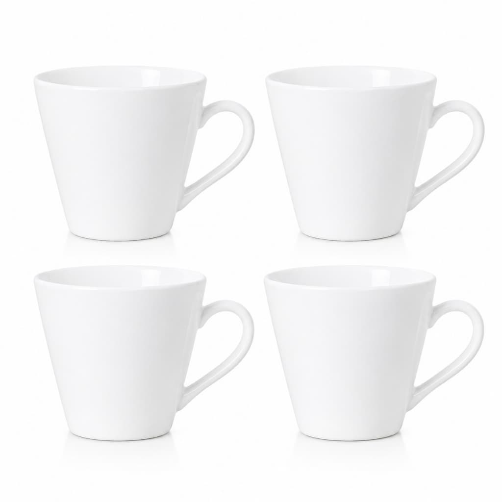 Jogo 4 Xicaras para cafe 120ml Café Expresso Cafeteria Porcelana Cozinha