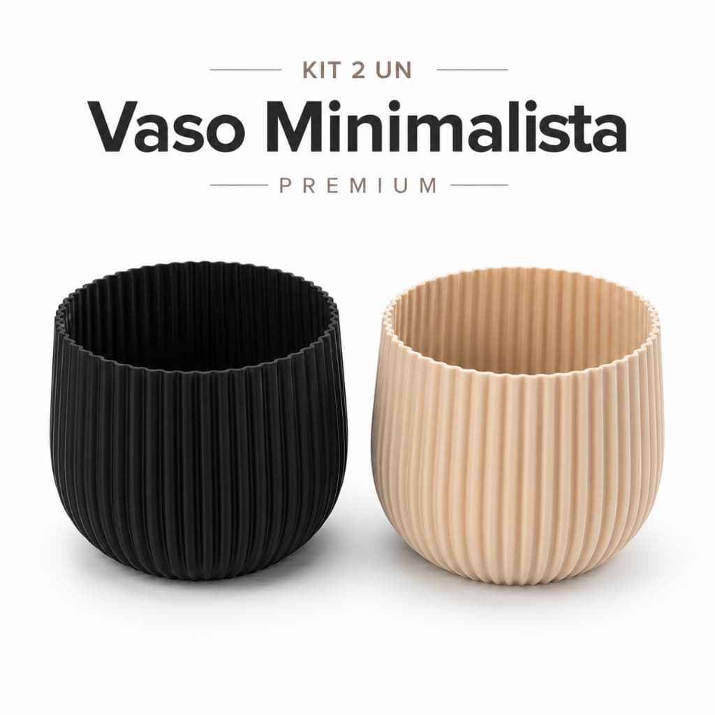Kit 2 Vasos Decorativos Minimalistas Vasos Modernos Para Mesa Sala Quarto Escritório