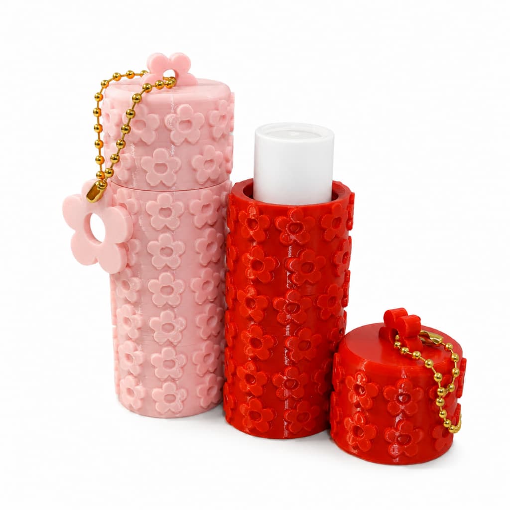 Porta Protetor Labial - Batom - Lip Gloss - Chaveiro com Pingente