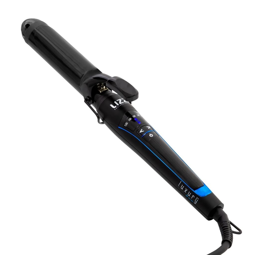 Modelador de Cachos Lizz Professional Luxury 33mm Bivolt Cerâmica Negra 210°C Controle Digital YL0012
