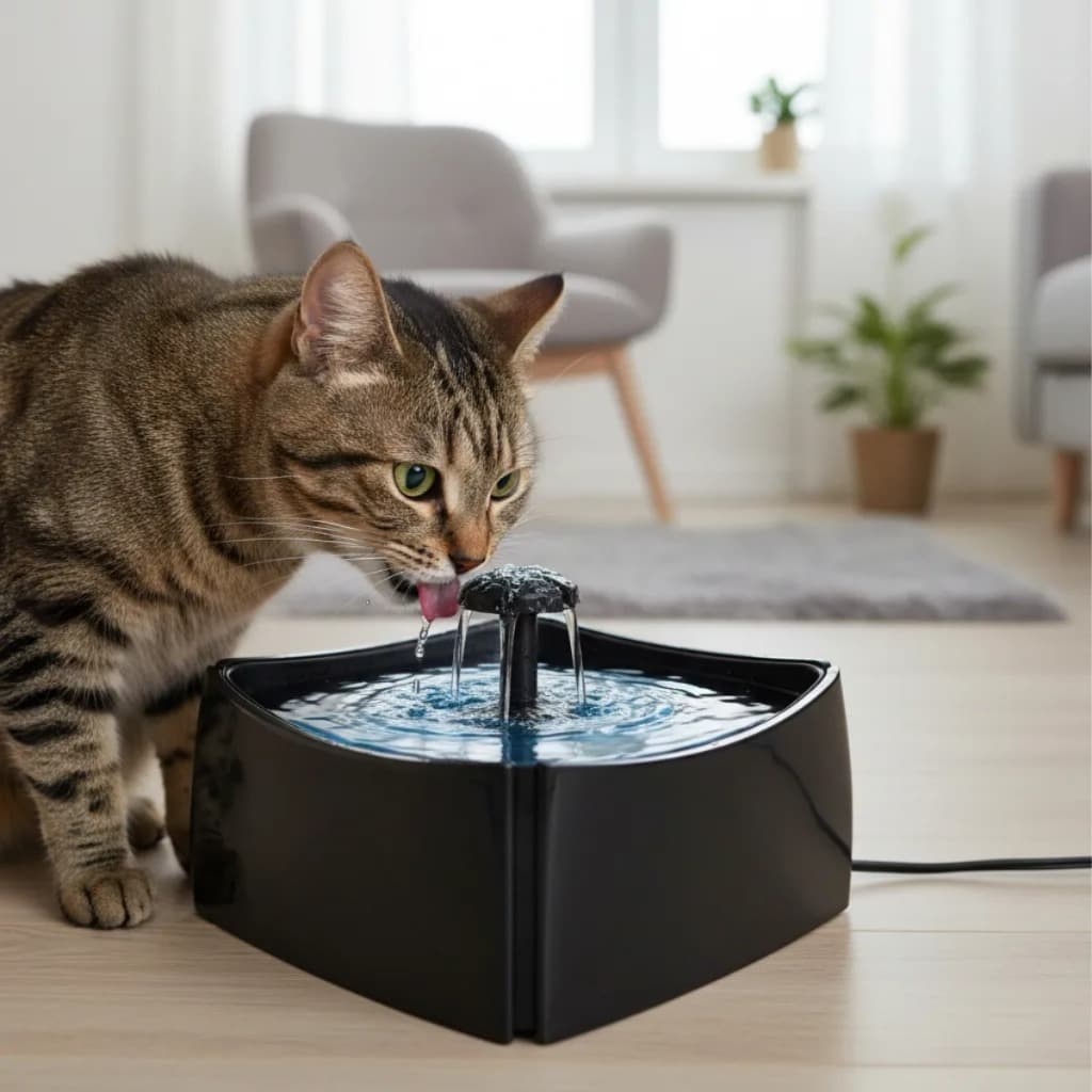 Fonte de Água Automática 1L para Gatos e Cães Bivolt Azul