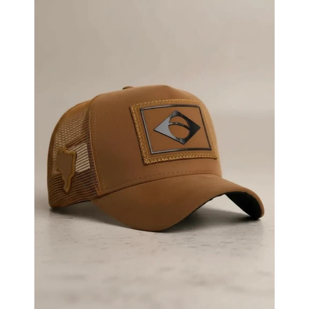 Boné Trucker Agro Country Aba Curva Telinha Ajuste Traseiro