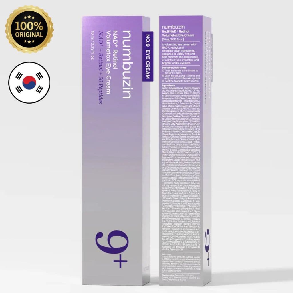 Numbuzin No.9 NAD+ PRONTA ENTREGA ORIGINAL Retinol Volumetox Eye Cream Creme Coreano Para Olhos