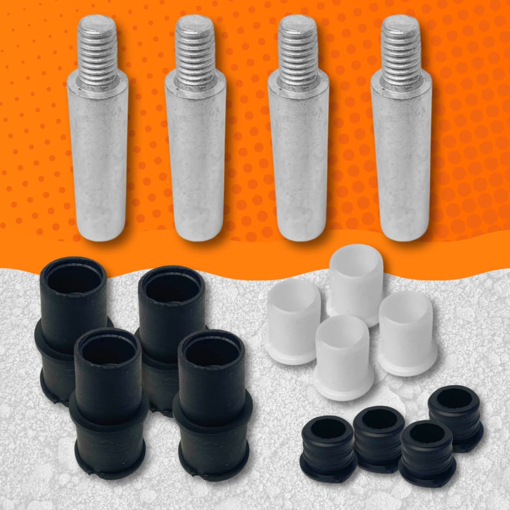 Kit 4 Pino Guia Pinca Freio Dianteiro Gol G7/G8, Polo, T-Cross, Nivus, Cross Fox, UP, Virtus