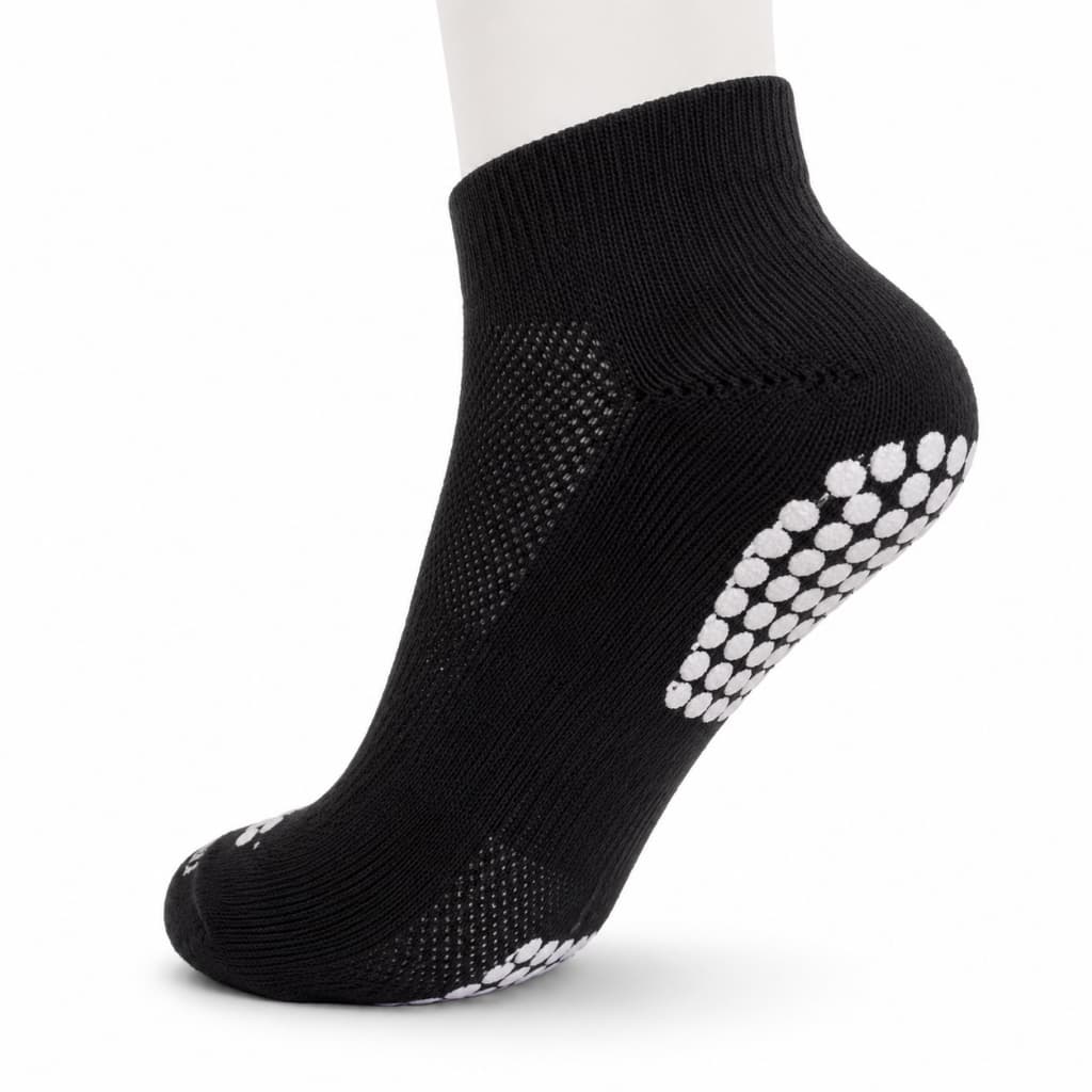 1 / 2 / 3 Pares Meia Masculina Antiderrapante Preta para Pilates, Yoga e Hidroginástica 38–43