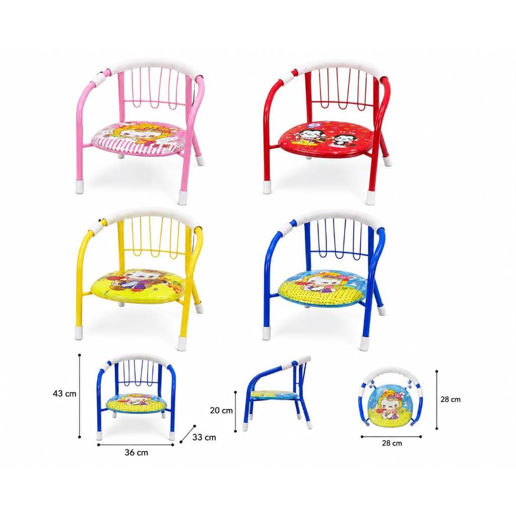 ￼Cadeirinha Infantil Metal Com Estampa e Apito Varias Cores Menino Menina Top