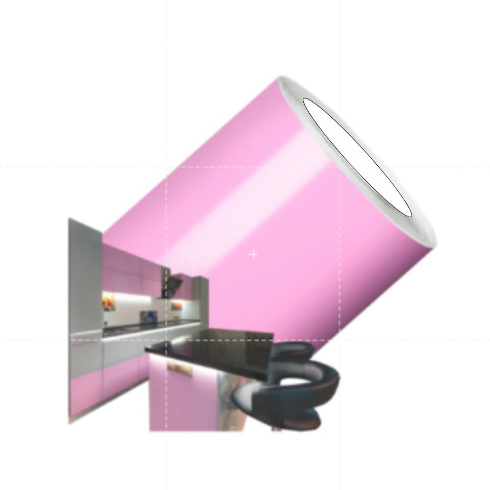 Adesivo Vinil Envelopamento Móveis Lavável  Rosa Claro 1x50