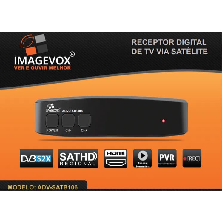 RECEPTOR DE TV DIGITAL - IMAGEVOX ADV-SATB106