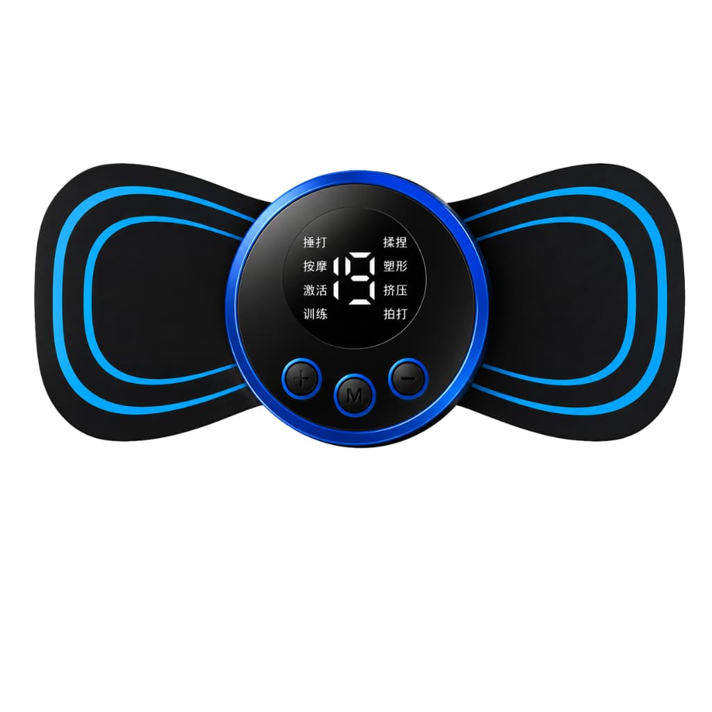 Mini Massageador Portátil Recarregável Elétrico 8 Modos 19 Intensidades