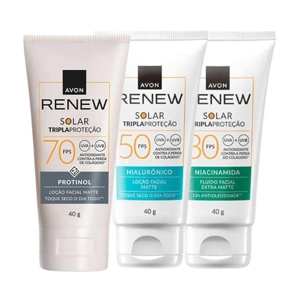Avon Renew Creme ou Protetor Solar Renew, ou Sabonete Facial Renew - à Escolher.