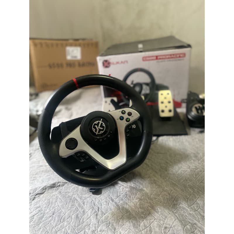 Volante Gamer Kalkan G500 ProRacing 900° Force Feedback + Pedais + Câmbio 6 Marchas