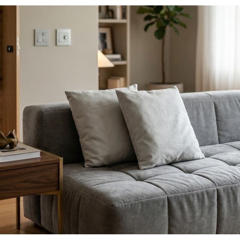 kit de 2 almofadas de tecido suede ja com enchimento! decoração!
