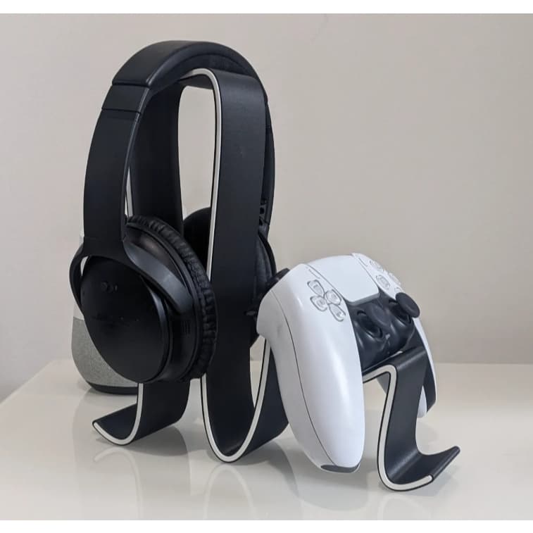 Suporte Gamer Controles PS5/Xbox + Headset - Organizador Vertical Universal