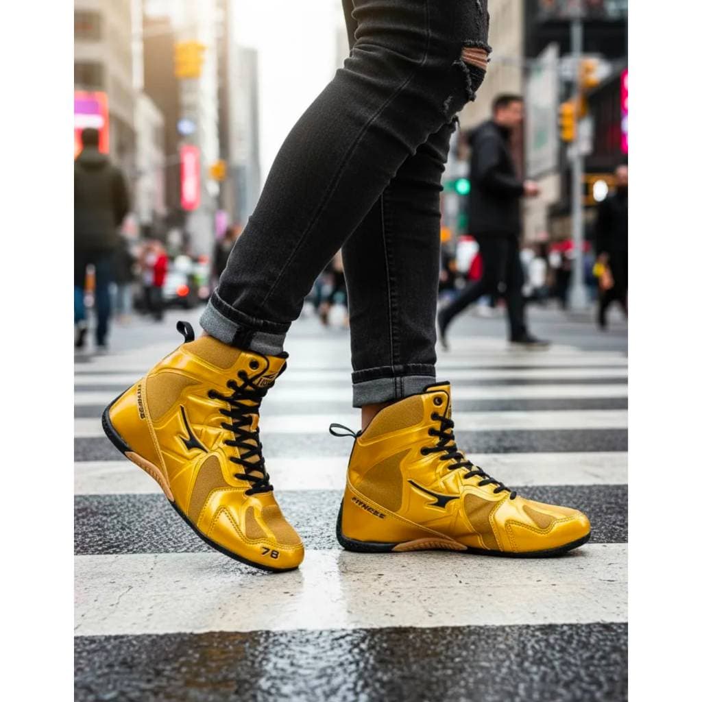 Bota Roman R3 Cano Medio Elite Confortavel com Solado Antiderrapante e Cabedal Respirável para Wrestling Unissex