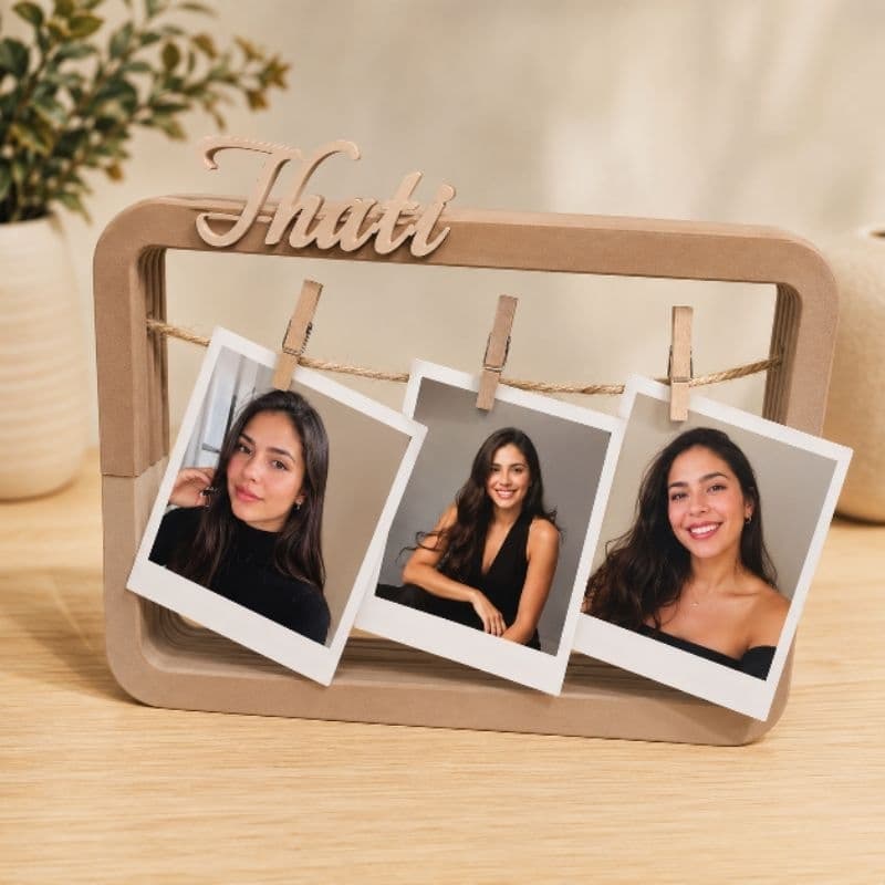 Porta-Retrato Personalizado | Porta-Retrato varal para Polaroid