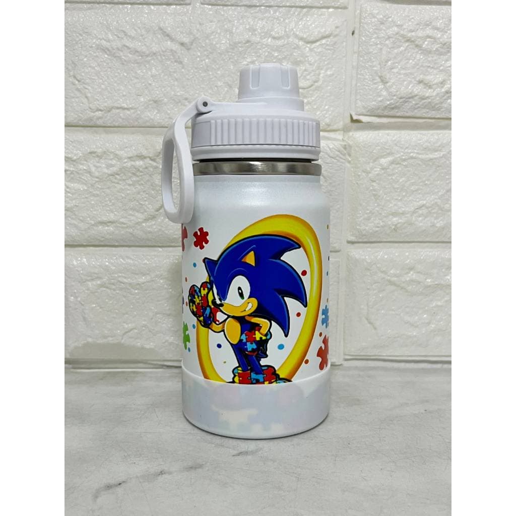 Garrafa Térmica Infantil Sonic 350ml Autismo Criança Lembrança Brinde Escola
