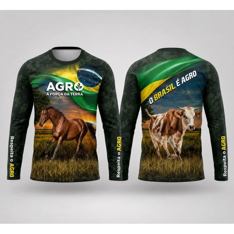 camisa agro com proteção uv