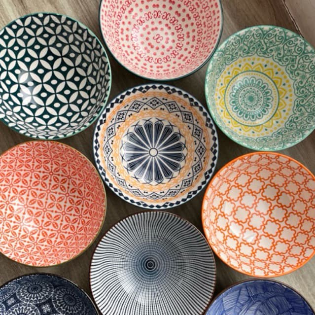 Bowl Ceramica 330 ml Sushi Tijela Petisqueira Cumbuca Estampada Bowls  - Pronta entrega