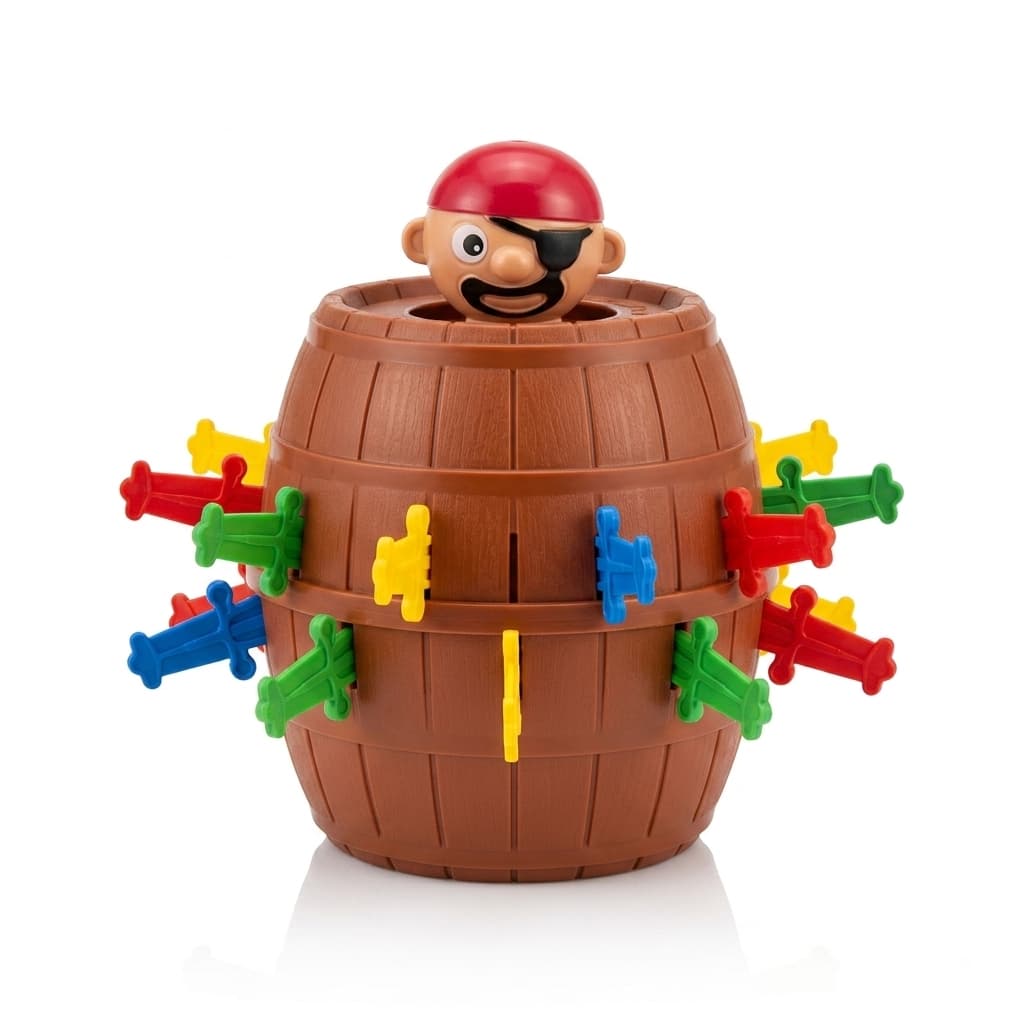 Jogo Divertido Pula Pirata Infantil 16 Peças Brinquedo Interativo Festa Crianças