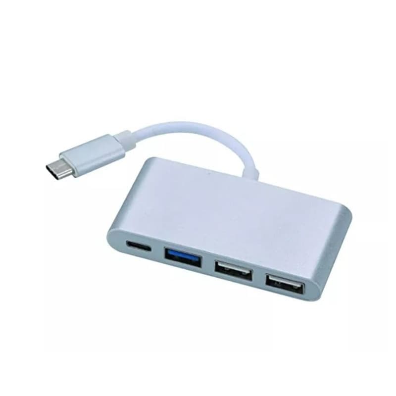 Cabo Adaptador USB C Macho 1 x USB C + USB 3.0 e 2.0 Fêmea - ADAP0054
