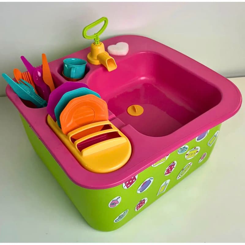 Pia Infantil Acqua Brink - Brinquedo com Água Real, Ecologicamente Correto, Fácil de Limpar