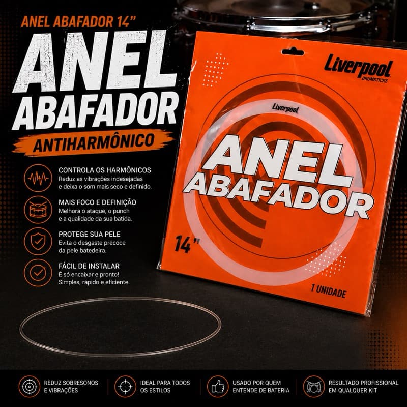 Anel Abafador 14° AntiHarmonico