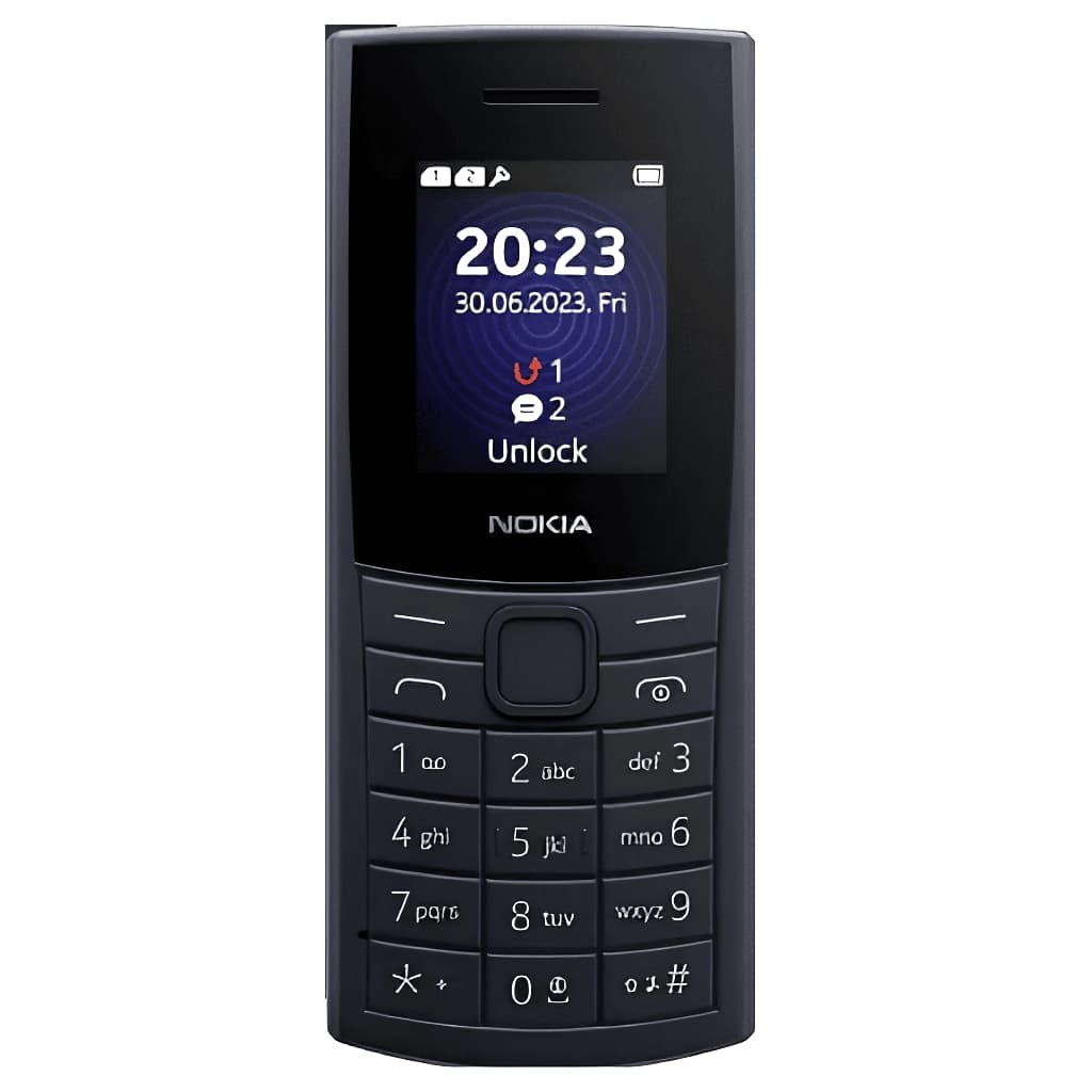 Nokia 110 4G Para Idosos Dual SIM Teclado Físico Fácil de Usar 4G LTE Rádio FM MP3 Câmera Celular Simples