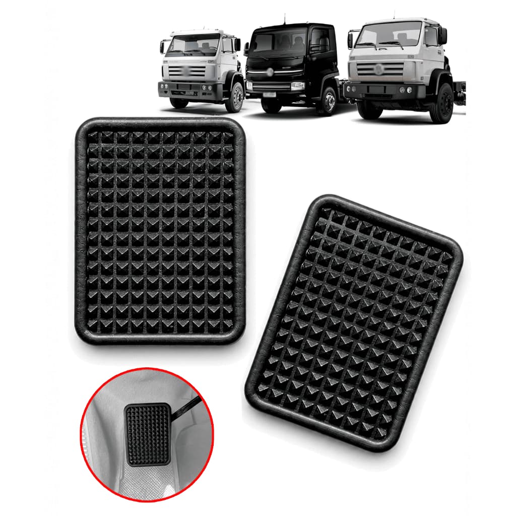 Par Capa Pedal Borracha Embreagem Freio Vw Delivery Constellation Worker