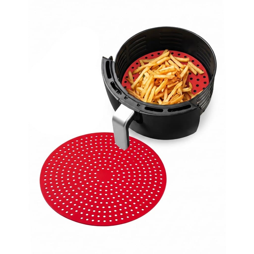 tapete silicone redondo reutilizável lavavel air fryer protetor silicone 20cm air fryer