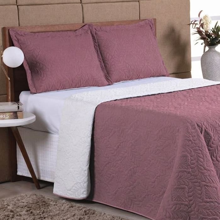 Kit Colcha Cobre Leito Matelado 3 Peças Dupla Face King Elegancee