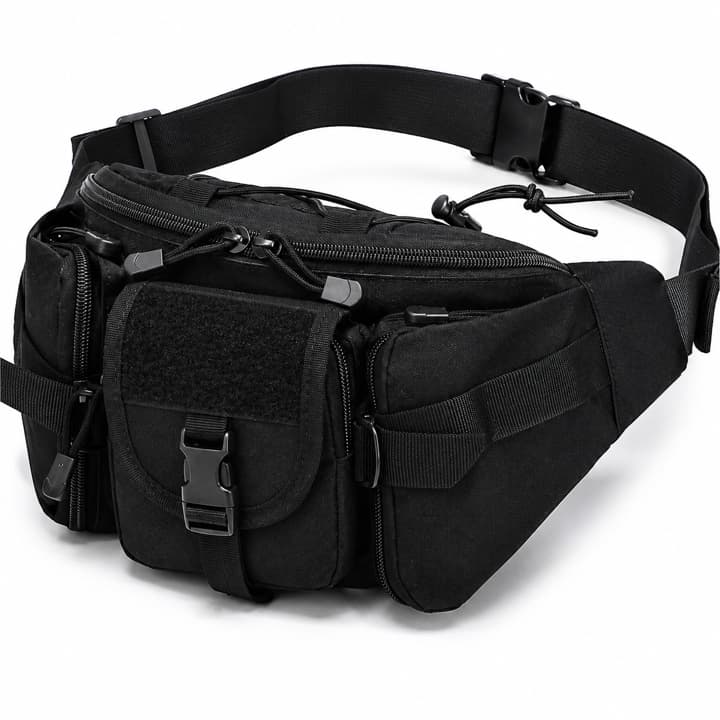 Pochete Tática Mochila Militar Saco De Cintura Pacote Peitoral Acampamento Caminhada Impermeável