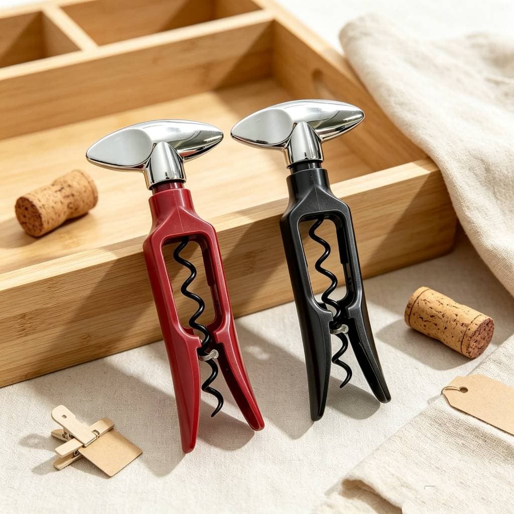 Saca Rolhas Vinho Metal plástico Cozinha aço inox KEHOME