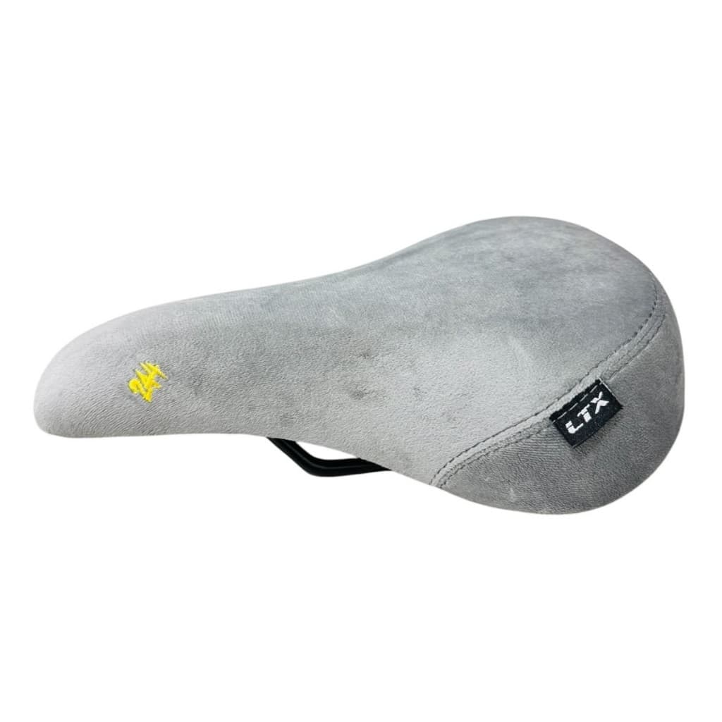 Banco Selim LTX Bmx Freeride Grau Camurça S/ Carrinho