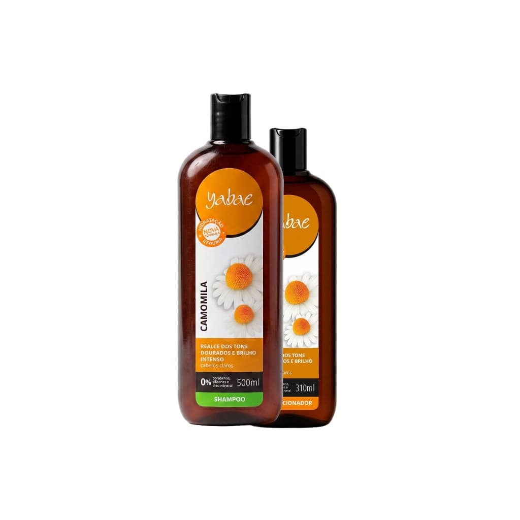 Shampoo e Condicionador Camomila Yabae – Shampoo 500ml e Condicionador 310ml