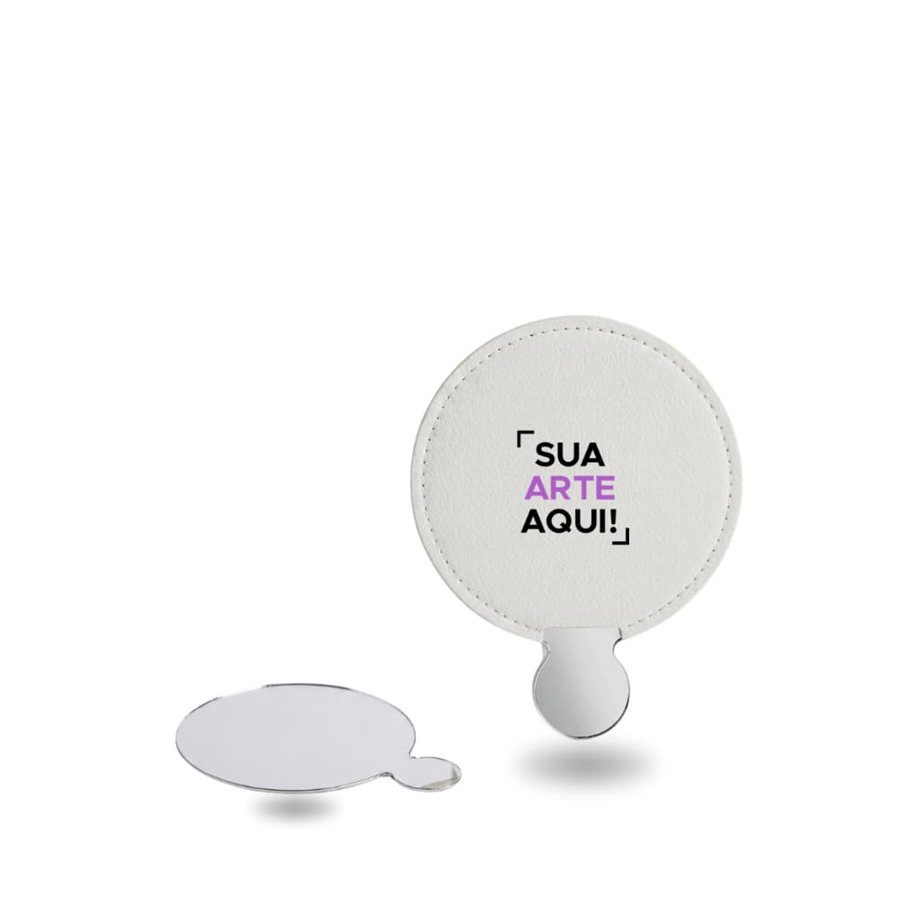 Kit Espelho Aço Inox Personalizado com Logo Nome Brinde Lembrancinha