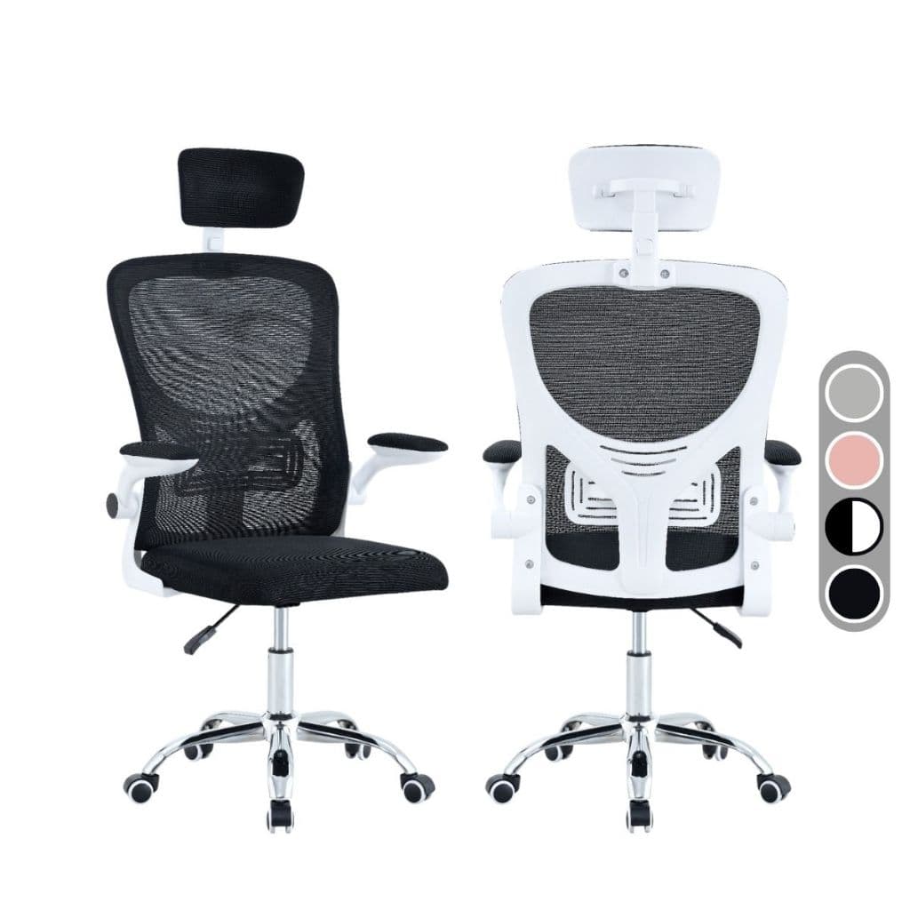 Cadeira Giratória Office Supreme Mesh Escritório Ergonômica com Encosto Reclinável