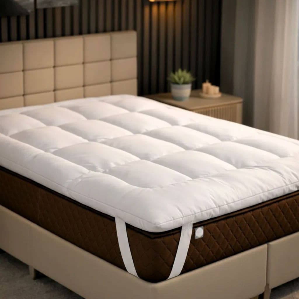 Pillow Top Micropercal 400 Fios Cama CASAL Protetor de Colchão Toque Aveludado Elástico envio imediato
