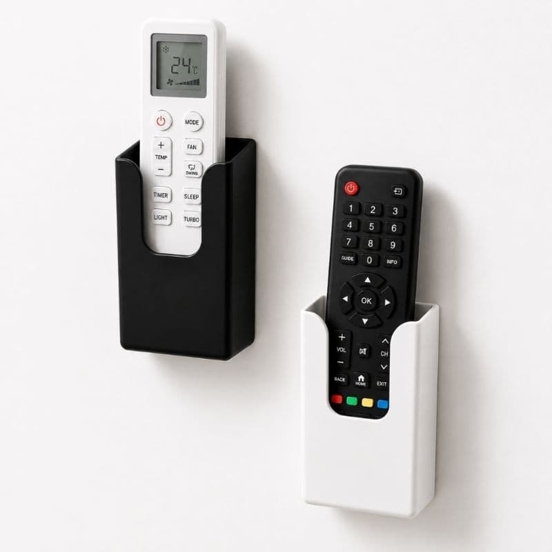Suporte para Controle Remoto TV Ar Condicionado Ventilador Organizador Porta Controle Parede Mesa Minimalista