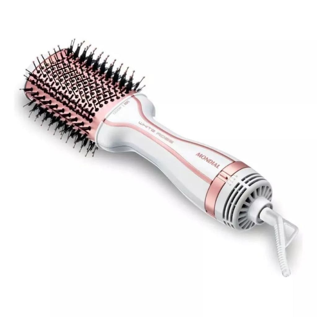 Escova Secadora White Rose Oval Mondial Es-50 1300W Bivolt