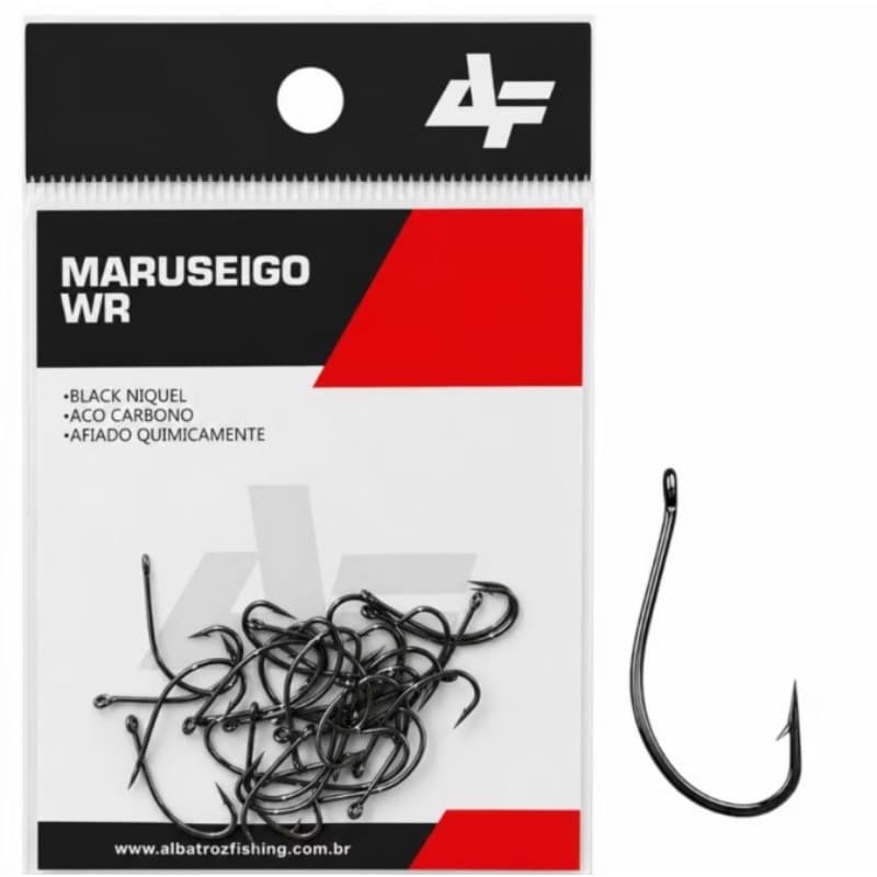 Anzol Maruseigo WR 14 Black Niquel Aço Carbono