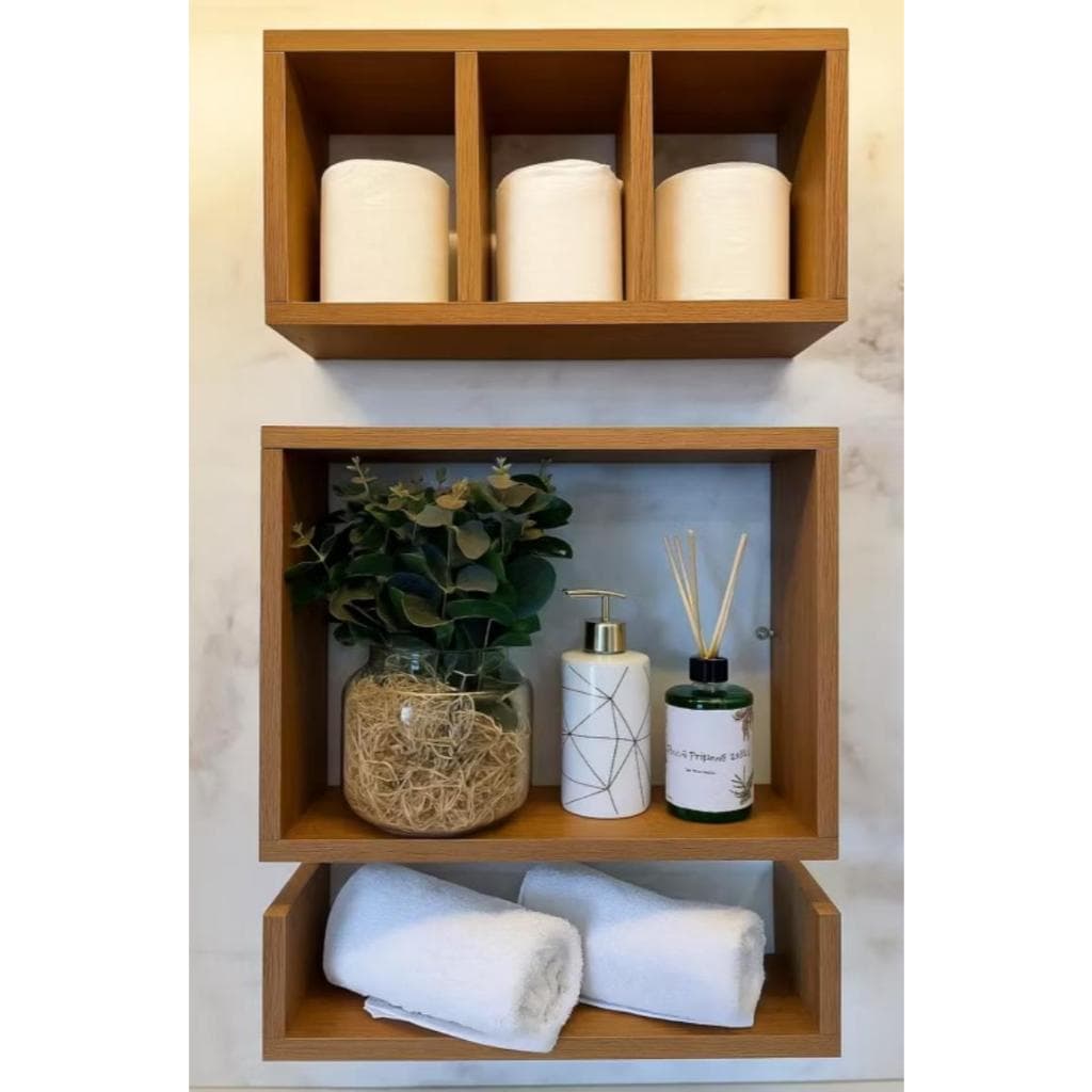 Nicho Organizador de Parede 37x20x10cm – Prateleira Decorativa para Banheiro, Quarto e Sala